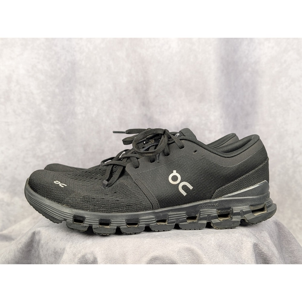 On Cloud X Mens Running Shoes Triple Black Mesh Trainers 3ME30040106 Size 11